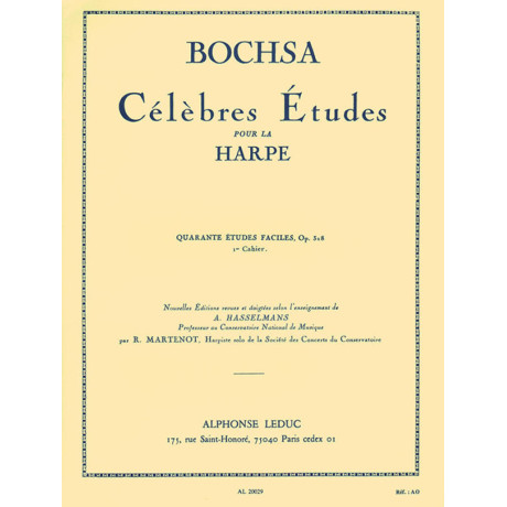 Bochsa - Celebri Studi per Arpa 40 Studi Facili Op.318 Vol. 1