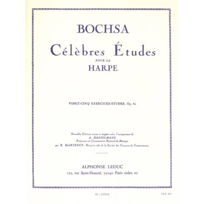 Bochsa - Celebri Studi per Arpa 25 Esercizi-Studi Op.62