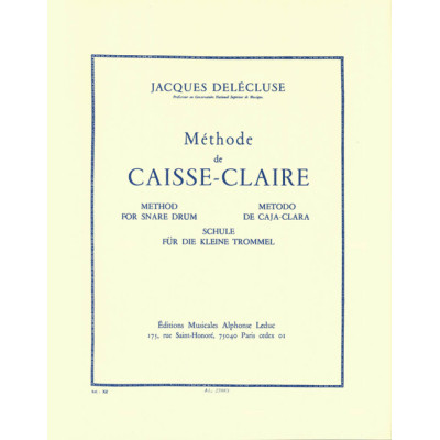 Delecluse - Methode de Caisse-Claire