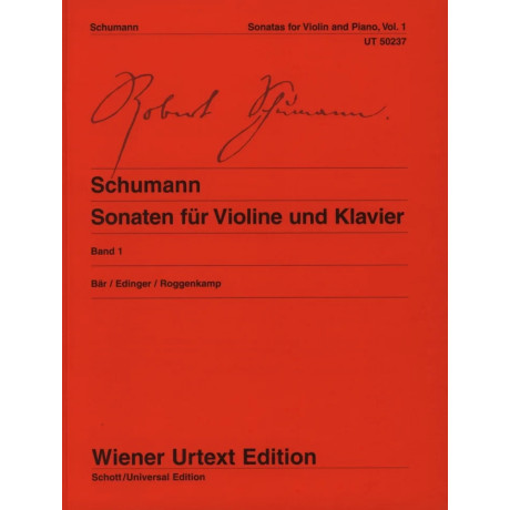 Schumann - Sonate per Violino e Pianoforte Vol.1