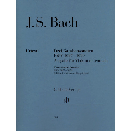 Bach - Three Gamba Sonatas BWV 1027-1029 (vers. for Viola)