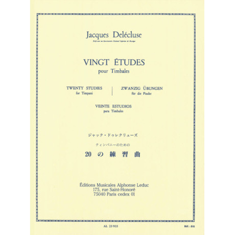 Delecluse - 20 Studi per Timbales