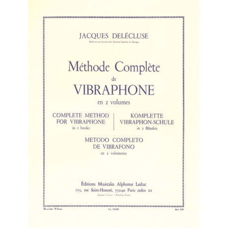 Delecluse - Metodo Completo per il Vibrafono Vol.2