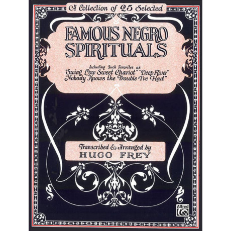 Famous Negro Spirituals for Piano-Vocal-Guitar