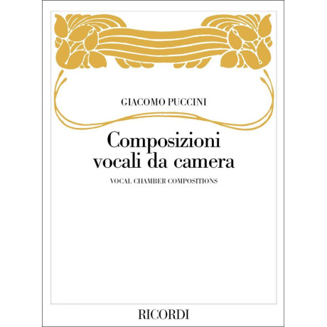Puccini - Composizioni Vocali da Camera per Voce Alta e Pianoforte