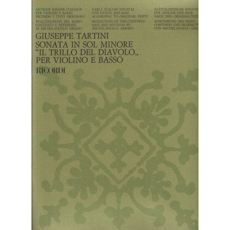 copy of Tartini - Sonata in Sol Minore Op.1 n.10 per Violino e Basso