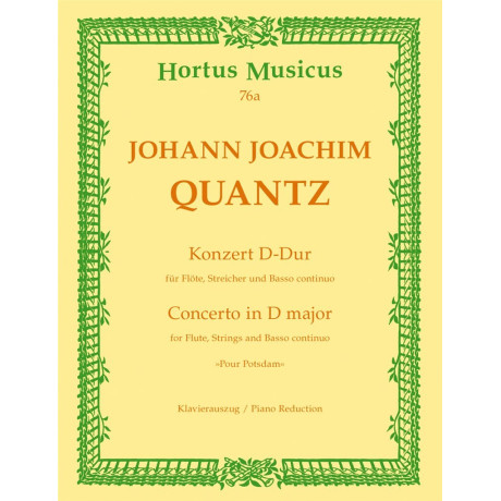 Quantz - Concerto in Re Maggiore per Flauto e Piano