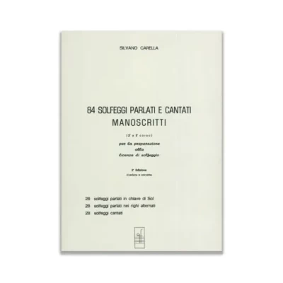 Carella - 84 Solfeggi Parlati e Cantati Manoscritti