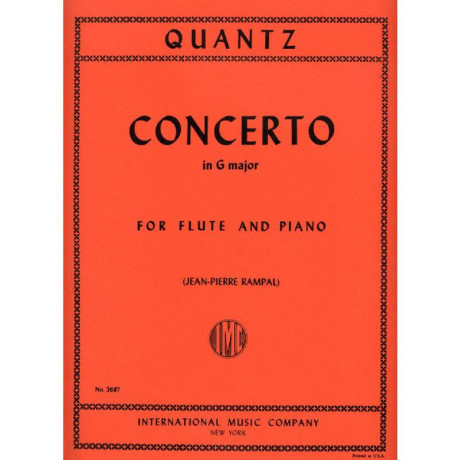 Quantz - Concerto in Sol Maggiore per Flauto e Piano