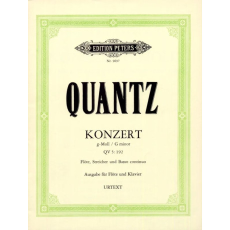Quantz - Concerto in Sol Minore per Flauto e Piano