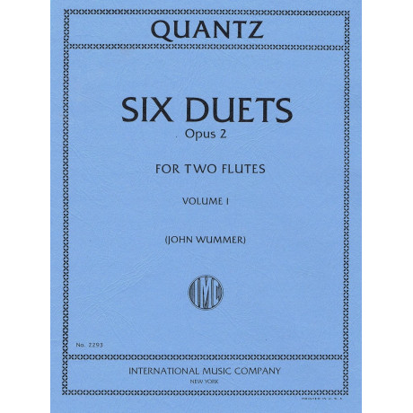 Quantz - 6 Duetti Op.2 Vol.1 per Due Flauti