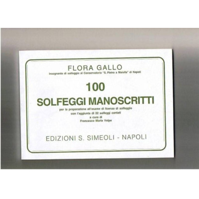 Gallo - 100 Solfeggi Manoscritti