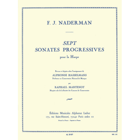 Naderman - 7 Sonate Progressive per Arpa