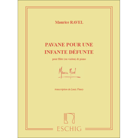 Ravel - Pavana Pour Une Infante Defunte Flauto e Piano