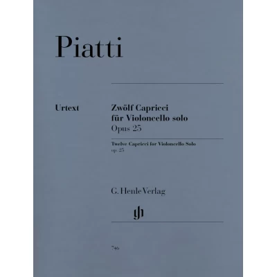 Piatti - 12 Capricci per violoncello solo op. 25