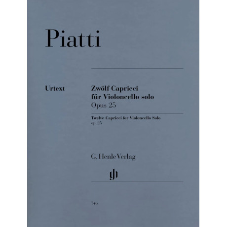 Piatti - 12 Capricci for Violoncello solo Op. 25
