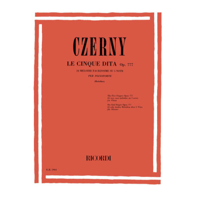 Czerny - Le 5 Dita Op.777 per Pianoforte