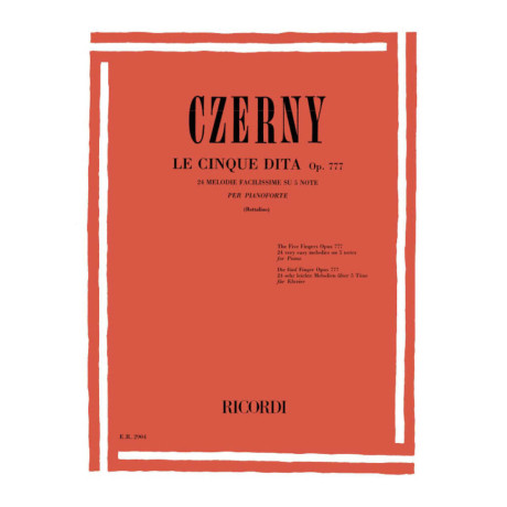 Czerny - Le 5 Dita Op.777 per Pianoforte