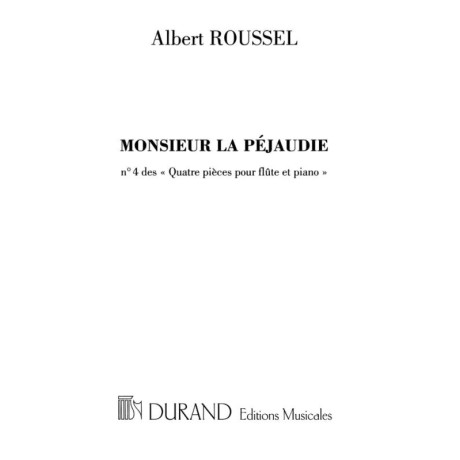 Roussel - M'de la Pejaudie Op.27 n.4 Flauto e Piano