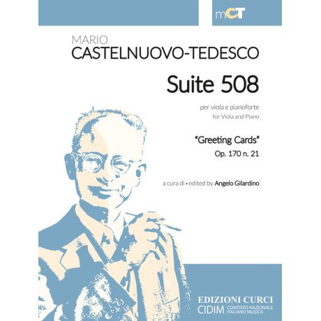 Castelnuovo Tedesco - Suite 508 Greeting Cards Op.170 n.21 per Viola e Piano