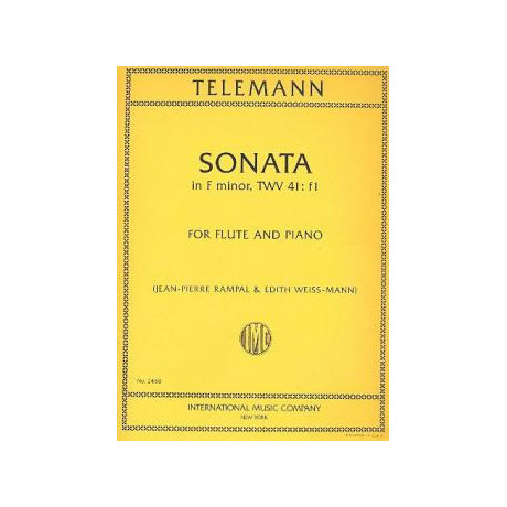 Telemann - Sonata in Fa minore per Flauto e Piano