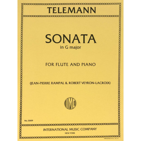 Telemann - Sonata in Sol Maggiore per Flauto e Piano