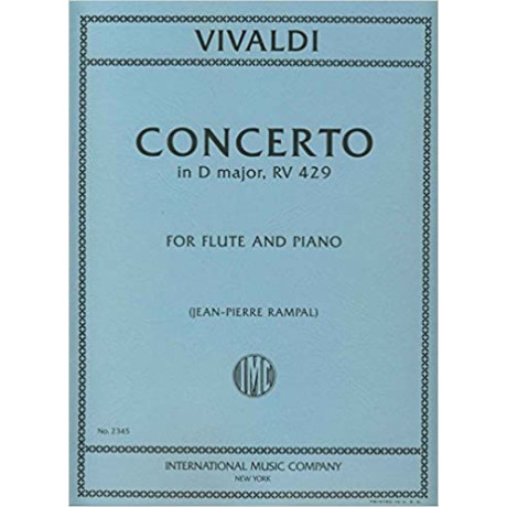 Vivaldi - Concerto in Re Maggiore RV429 Flauto e Pf.