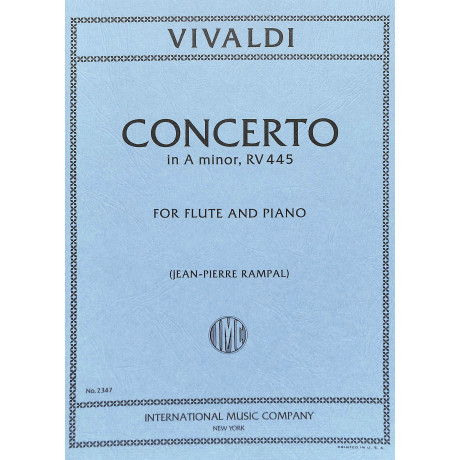 Vivaldi - Concerto in La Minore RV 445 Flauto e Piano