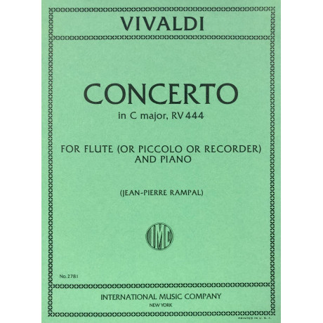 Vivaldi - Concerto in Do Maggiore RV 444 Flauto e Piano