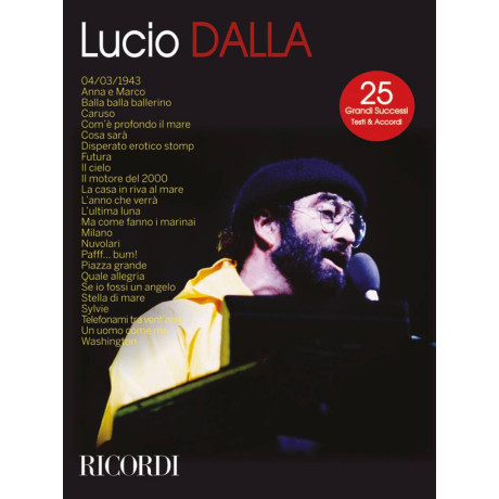 Lucio Dalla - 25 Grandi Successi Testi e Accordi