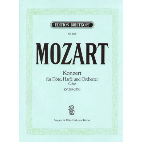 Mozart - Concerto KV299 in Do Maggiore Fl.Arpa e Pf.