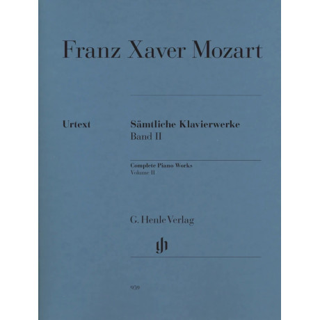 Franz Xaver Mozart - Opere complete per pianoforte - Volume II