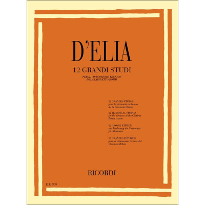 D'Elia - 12 Grandi Studi per Clarinetto