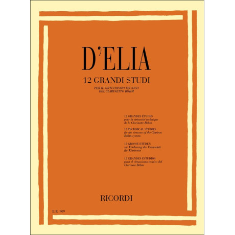 D'Elia - 12 Grandi Studi per Clarinetto