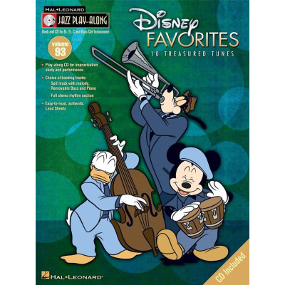 Disney's   Favorites 10 Treasured Tunes Jazz Play-Along