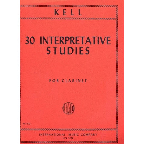 Kell - 30 Studi Interpretativi per Clarinetto