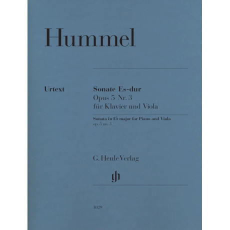 Johann Nepomuk Hummel - Sonata per viola e pianoforte in mi bemolle maggiore op. 5 n. 3
