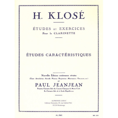 Klosè - Studi Caratteristici per Clarinetto