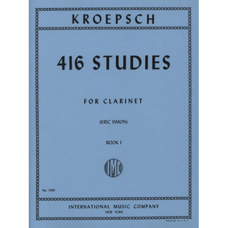 Kroepsch - 416 Studi Vol.1 per Clarinetto