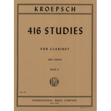 Kroepsch - 416 Studi Vol.2 per Clarinetto