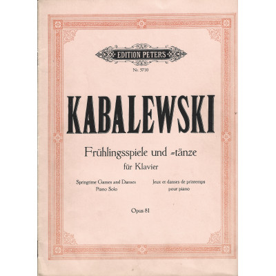 Kabalewski - Springtime Games and Danses Op.81 per Pianoforte