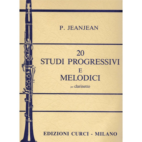 Jeanjean - 20 Studi Progressivi e Melodici per Clarino