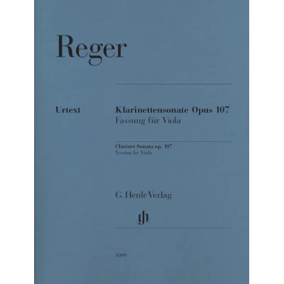 Reger - Sonata per clarinetto op. 107 (vers. per viola)