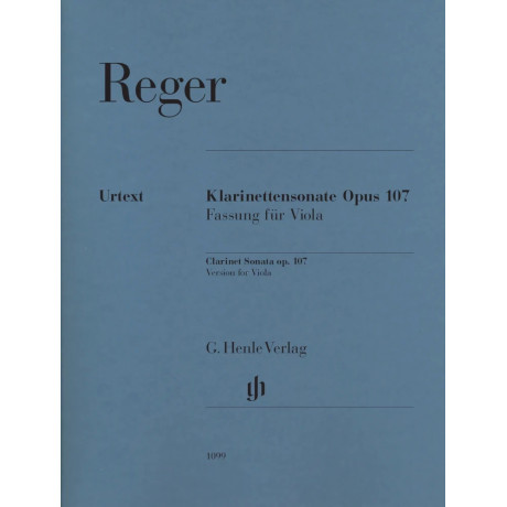 Reger - Clarinet Sonata op. 107 (vers. for viola)