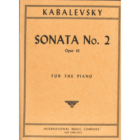 Kabalewski - Sonata n.2 Op.45 per Pianoforte