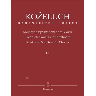 Kozeluch - Complete Sonatas Vol.3 per Pianoforte