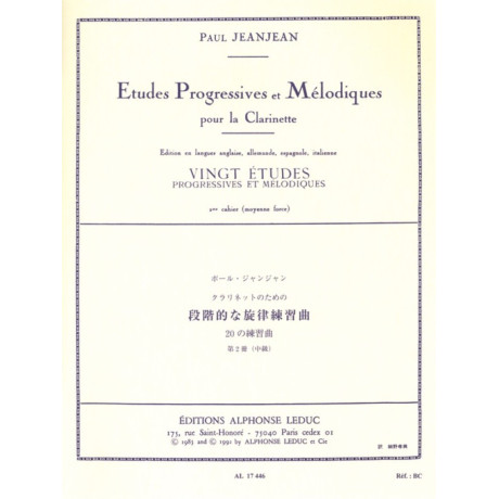 copy of Jeanjean - 20 studi progressivi e melodici 1 per Clarino
