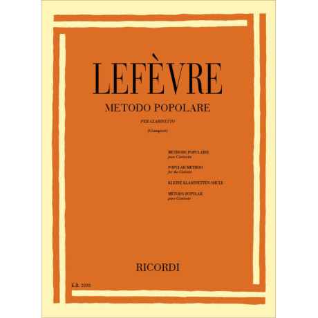 Lefèvre - Metodo Popolare per Clarinetto
