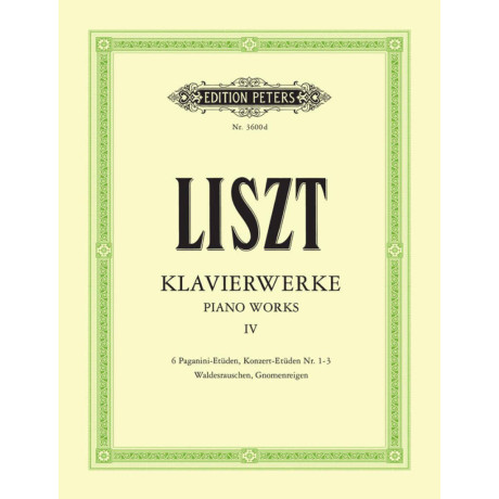 Liszt - Piano Works Vol.4 - per Pianoforte