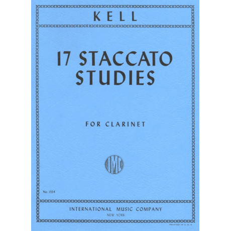 Reginald Kell - 17 Staccato Studies for Clarinet